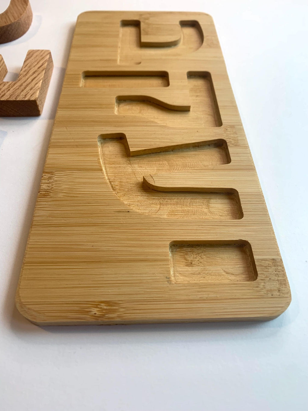 Custom Wooden Name Puzzle: Hebrew/English Personalized __etsy:6569485503