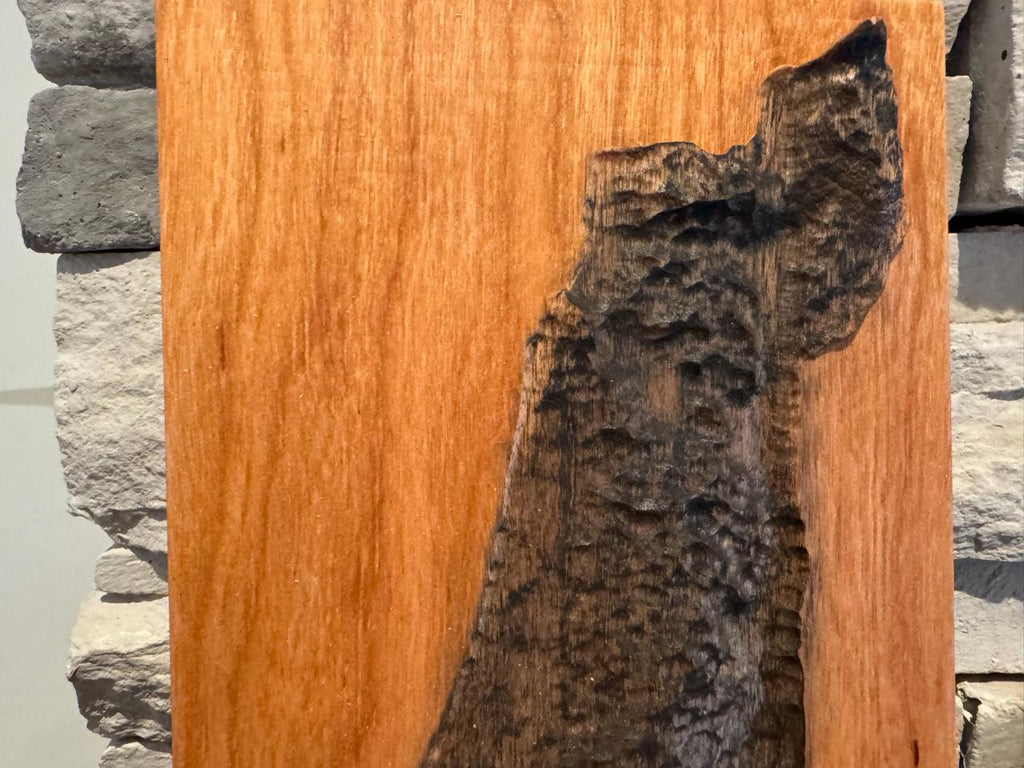3D Carved Cherry Wood Map of Israel: Judaica Home Decor __etsy:7995707198