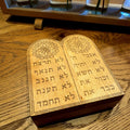 Handcrafted Birch Ten Commandments Jewelry Box: Custom Engraved Keepsake __etsy:6293516337