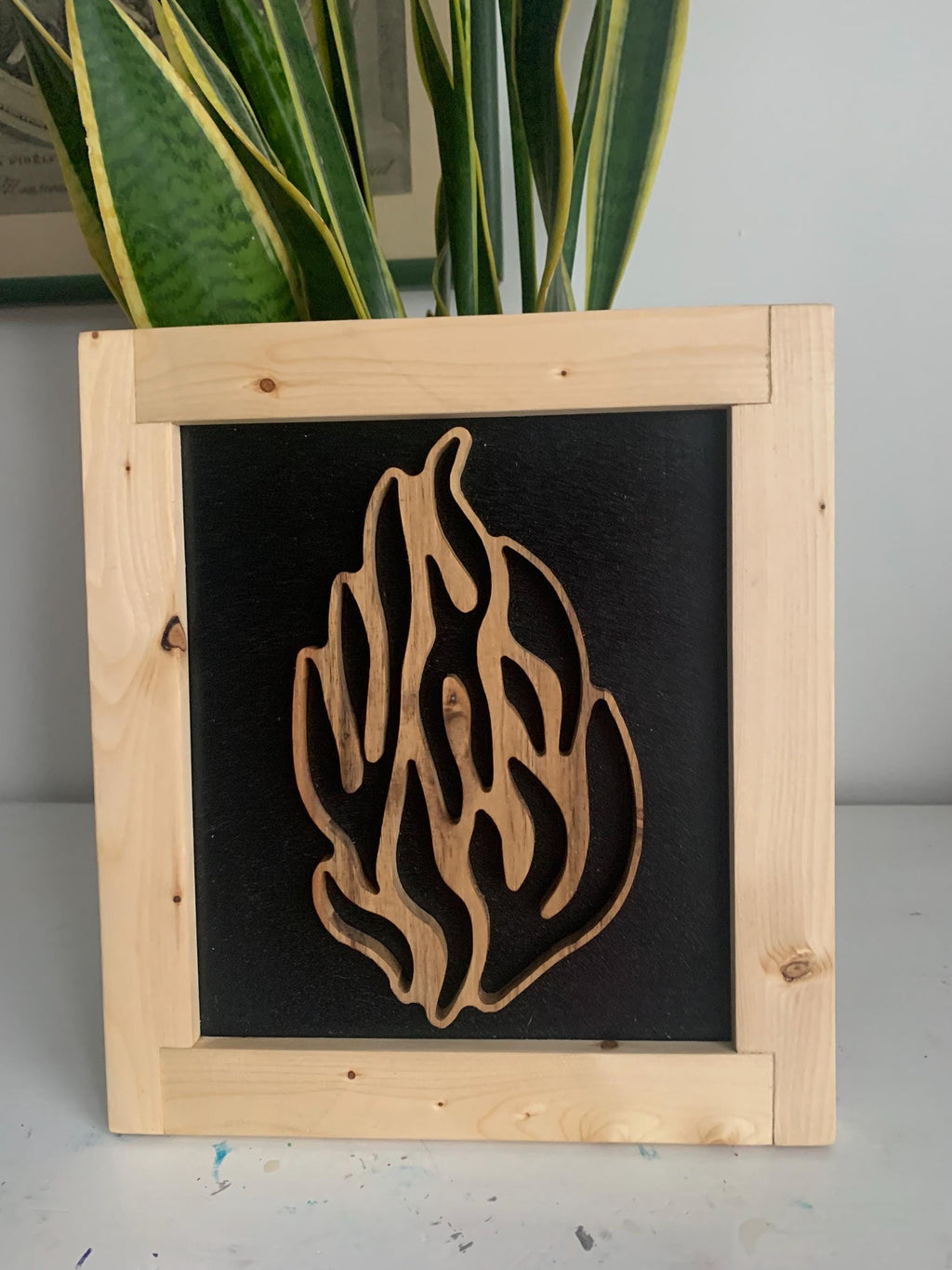 Handcrafted HaEsh Sheli Wall Decor – Wooden Art Piece __etsy:6523252460