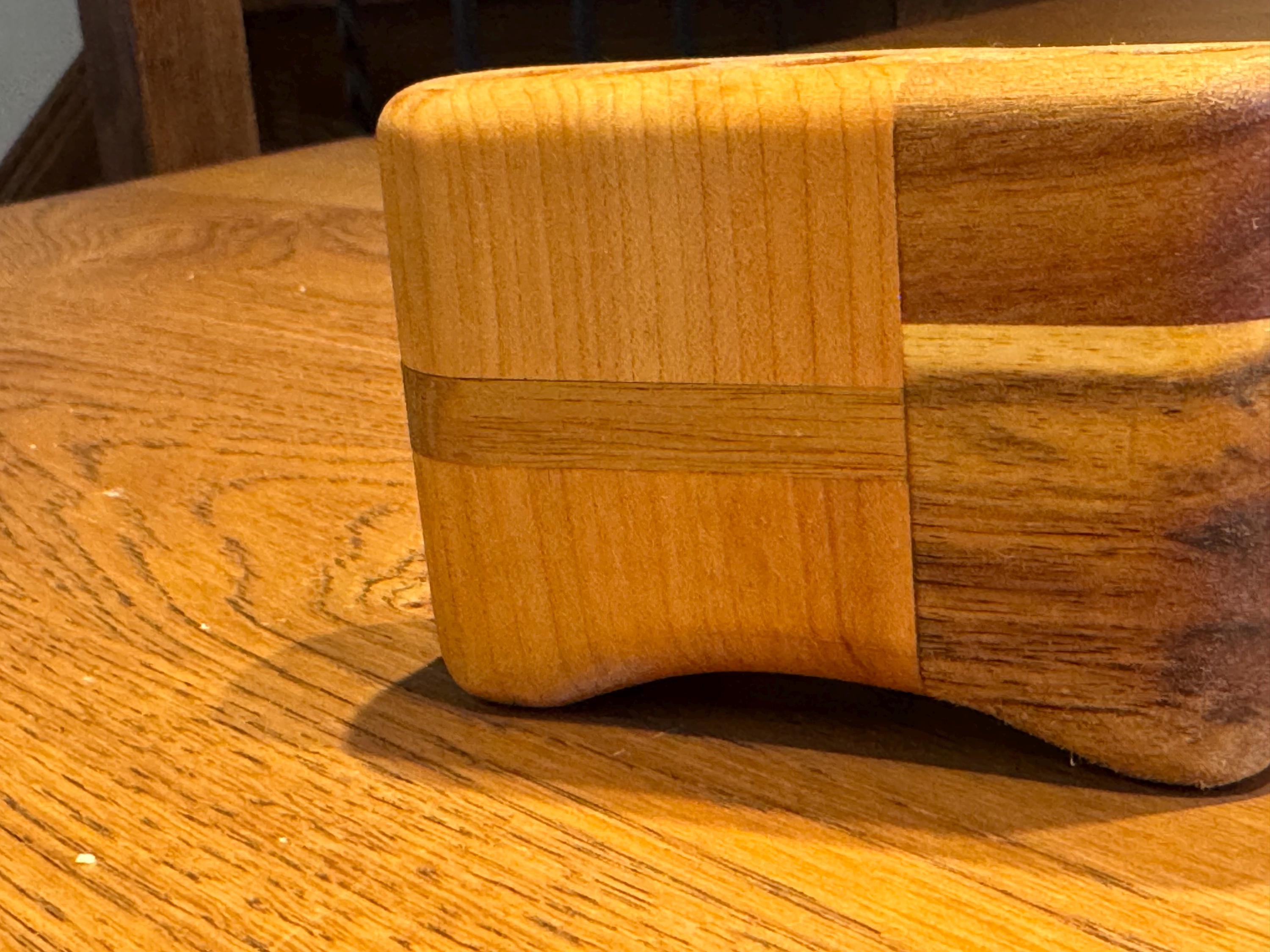 Handcrafted Solid Wood Desk Organizer | Modern Rustic Sculptural Pen Holder | Minimalist Functional Art __etsy:7633012241