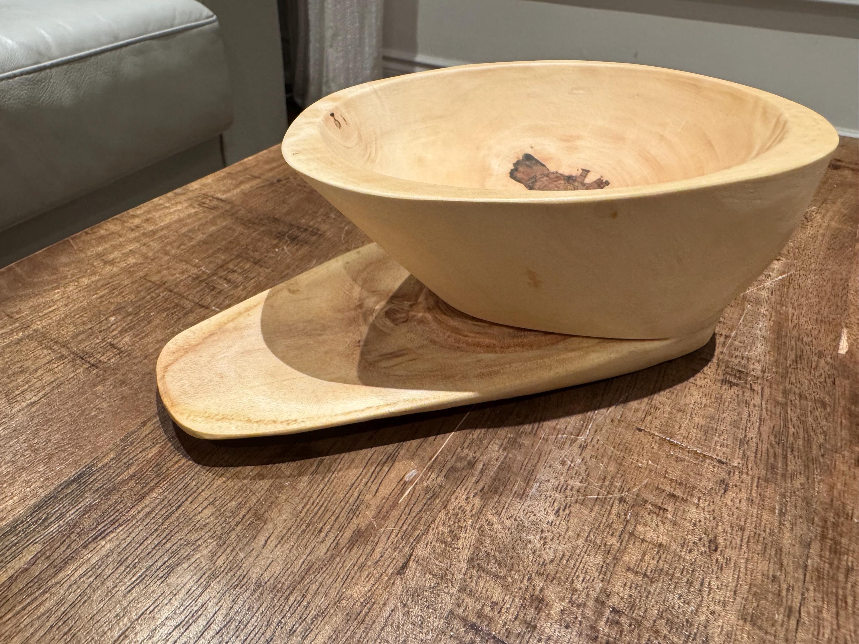 Handcrafted Wood Tray | Maple & Black Cherry Catch-All Organizer __etsy:6953274941