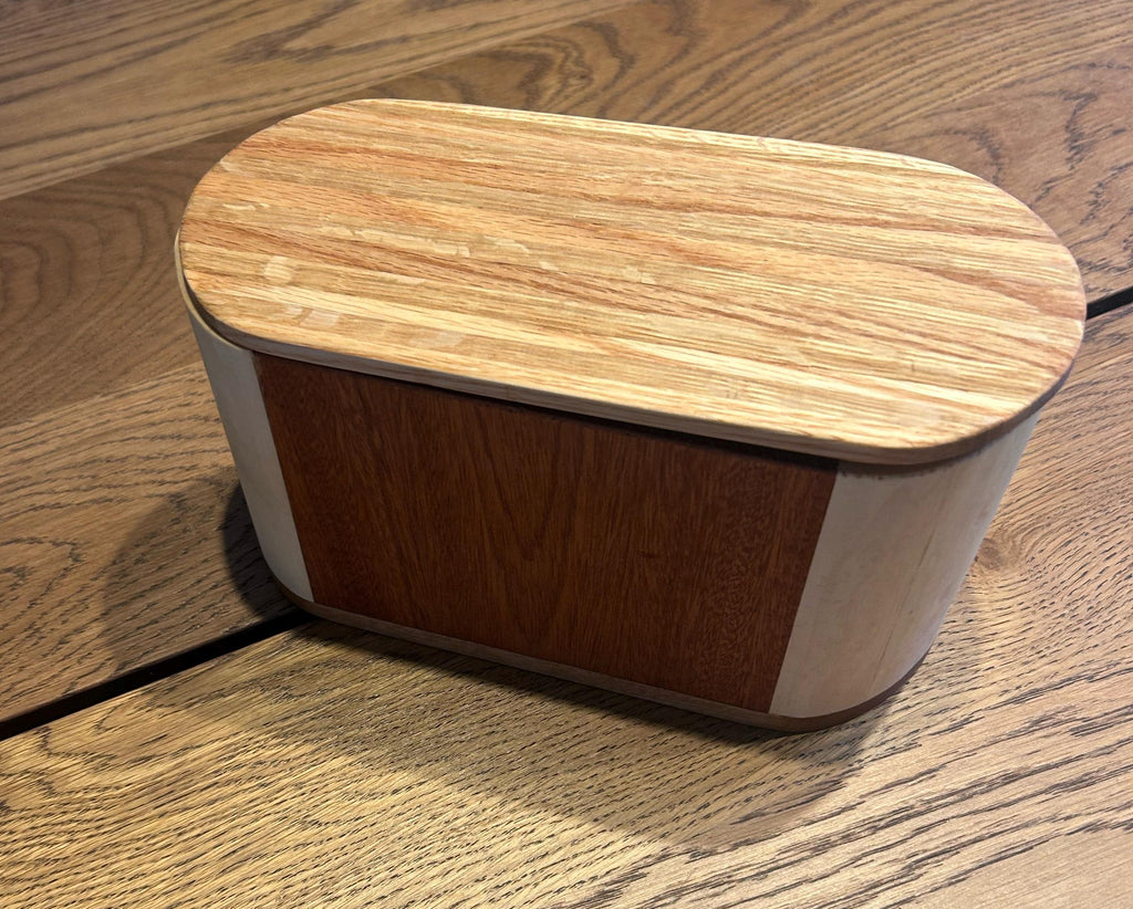 Handcrafted Wooden Storage Box – Padauk, Birch, Maple Organizer Container __etsy:7897435241