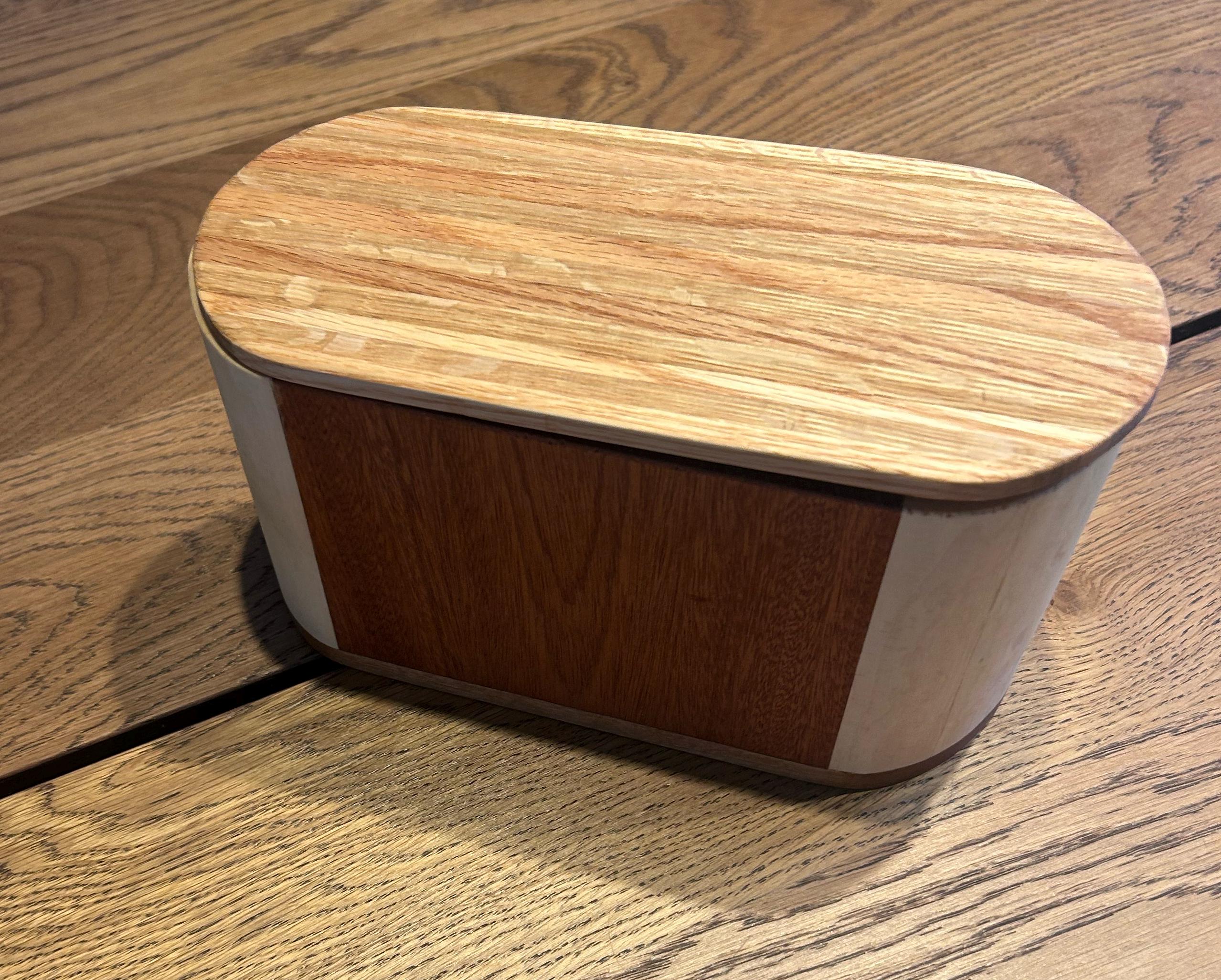 Handcrafted Wooden Storage Box – Padauk, Birch, Maple Organizer Container __etsy:7897435241