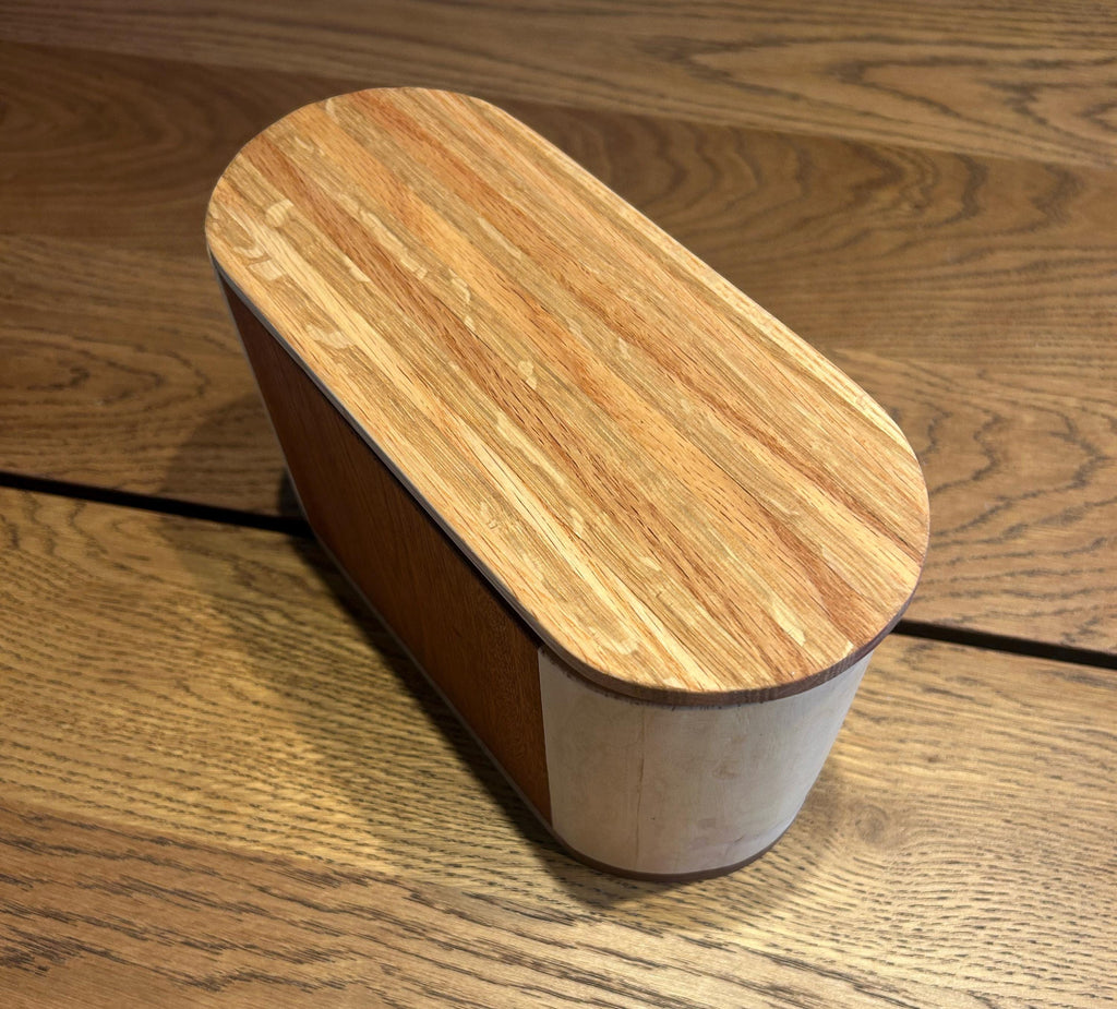 Handcrafted Wooden Storage Box – Padauk, Birch, Maple Organizer Container __etsy:7897437013