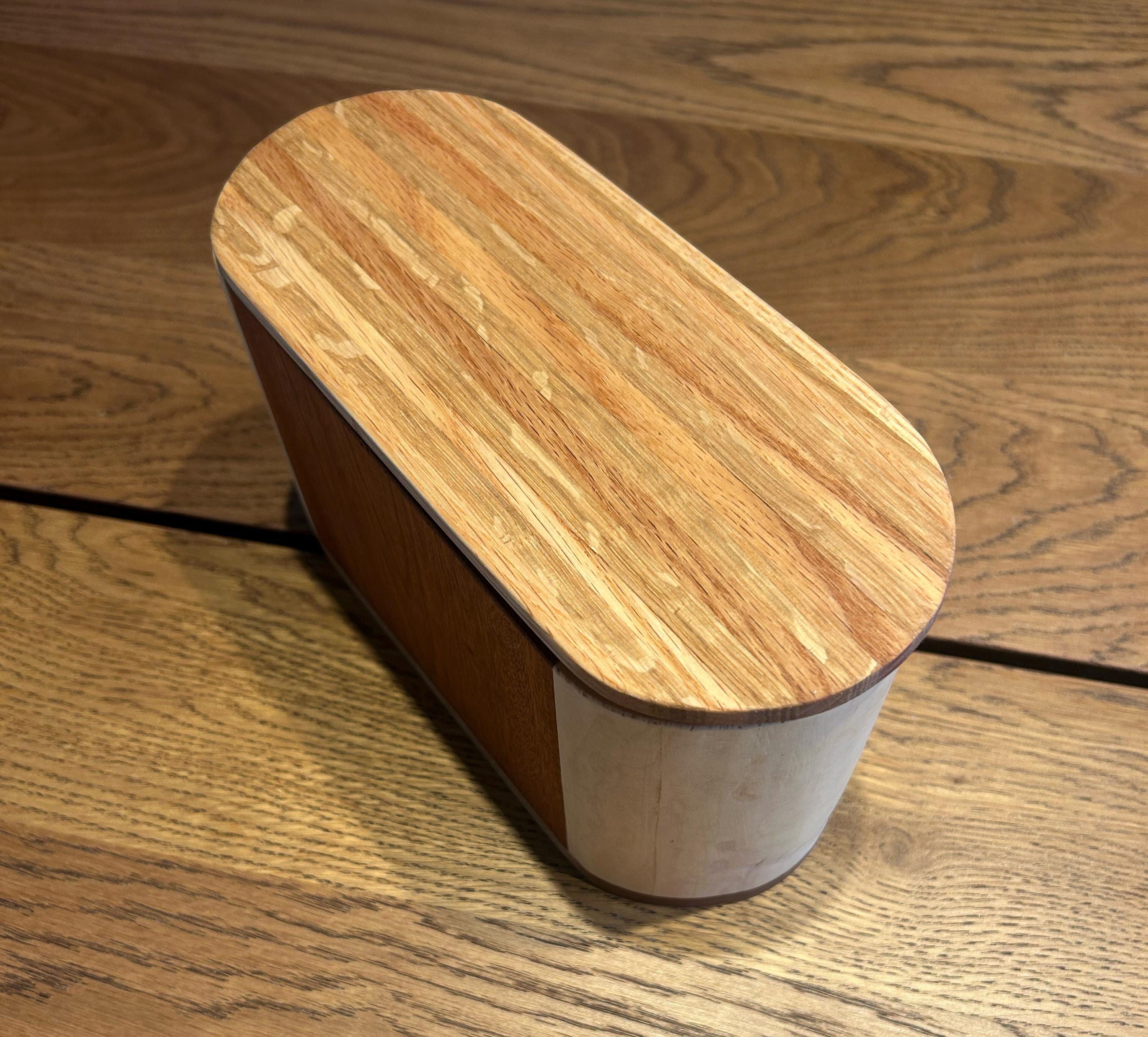 Handcrafted Wooden Storage Box – Padauk, Birch, Maple Organizer Container __etsy:7897437013