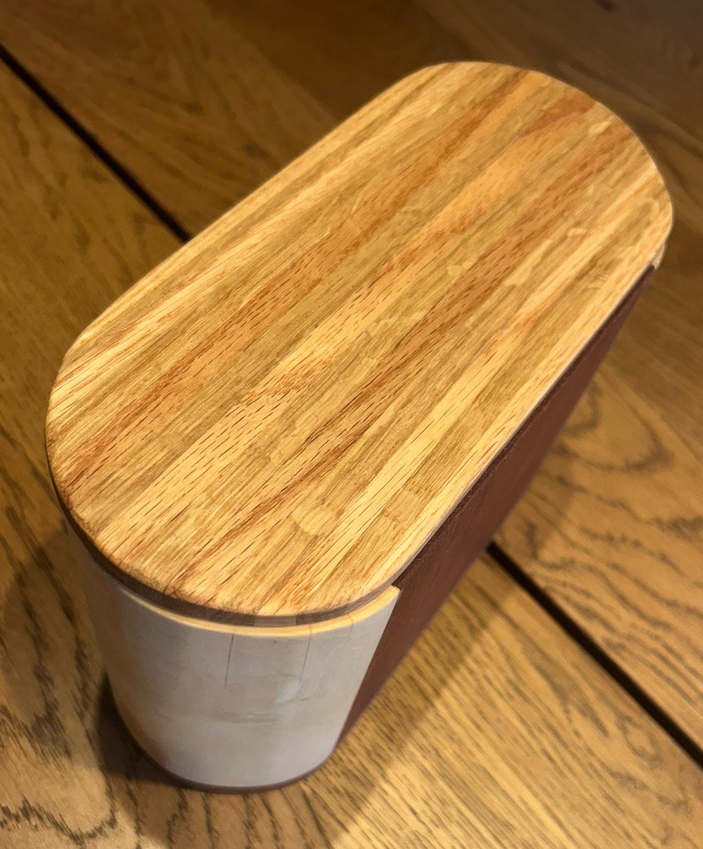 Handcrafted Wooden Storage Box – Padauk, Birch, Maple Organizer Container __etsy:7897438279