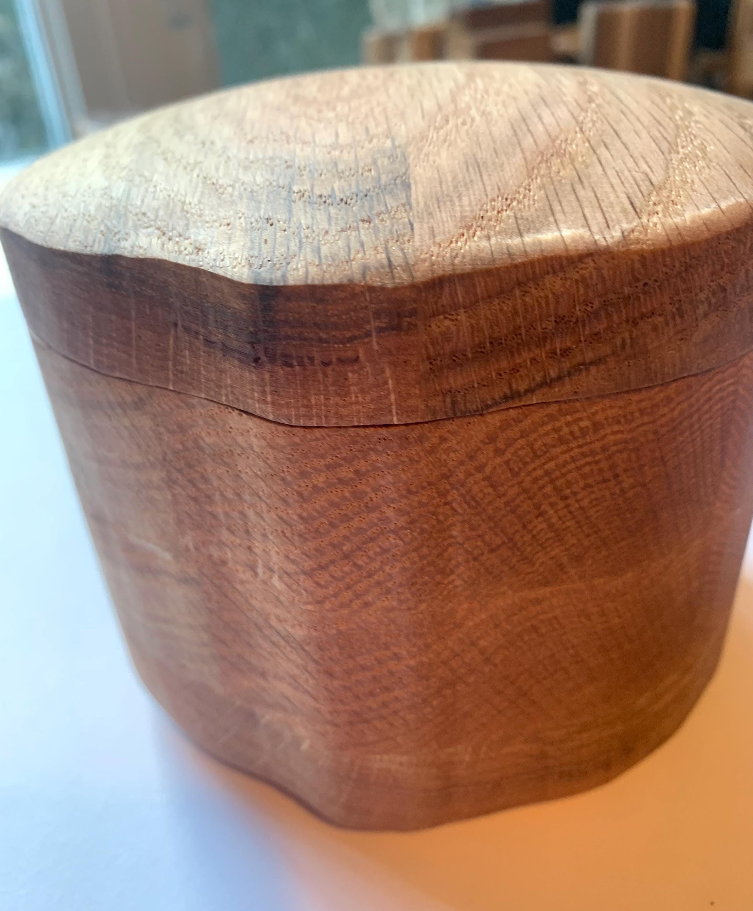 Handmade Oak & Maple Pomegranate Jewelry Box __etsy:6553535908