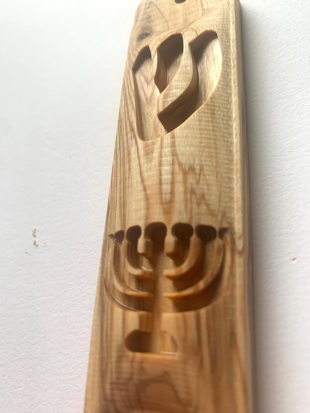 Handmade Olive Wood Mezuzah - Judaica Gift __etsy:6720603574