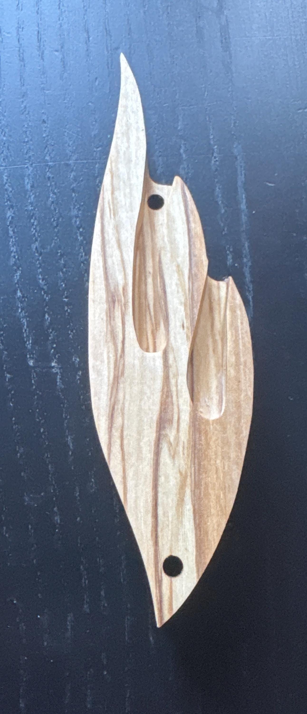 Handmade Olive Wood Mezuzah - Judaica Gift __etsy:6760773848