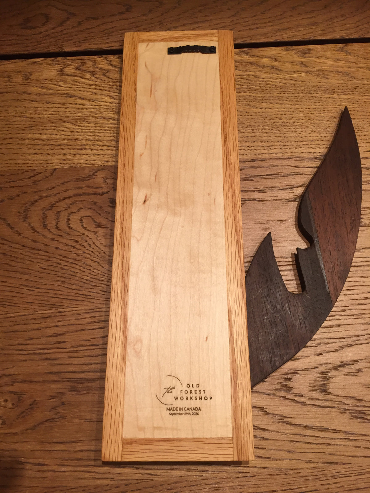 Birkat HaBayit Hebrew Home Blessing – Maple and Peruvian Walnut Wall Art