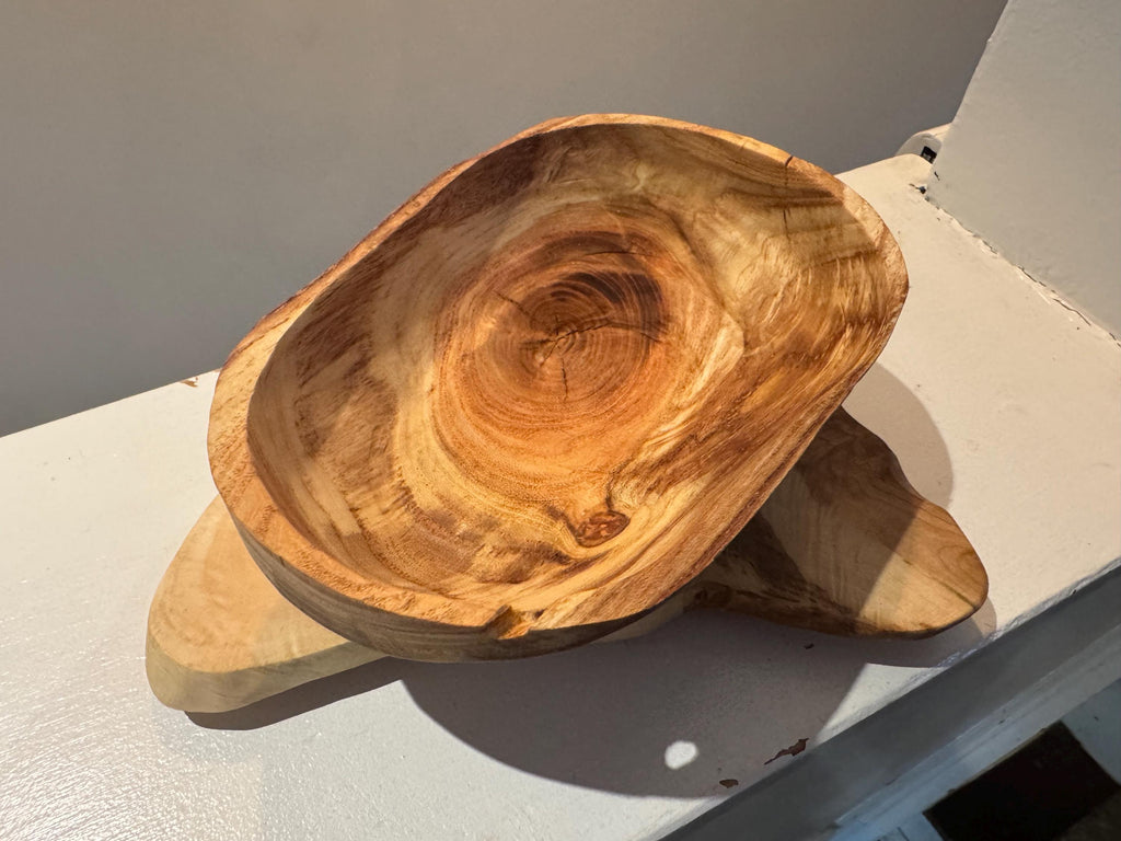 Rustic Entryway Bowl | Black Cherry & Maple Tray | Handmade Wood Decor __etsy:7052361750