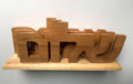 Shalom "Peace" Sign made from Recycled Wood | Eco-Friendly Hebrew Decor | Handmade Rustic Wood Art __etsy:6508242026