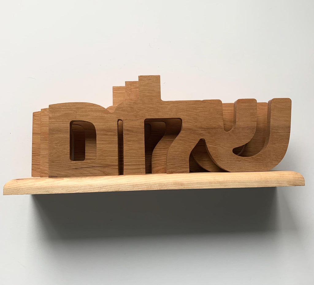 Shalom "Peace" Sign made from Recycled Wood | Eco-Friendly Hebrew Decor | Handmade Rustic Wood Art __etsy:6556370705