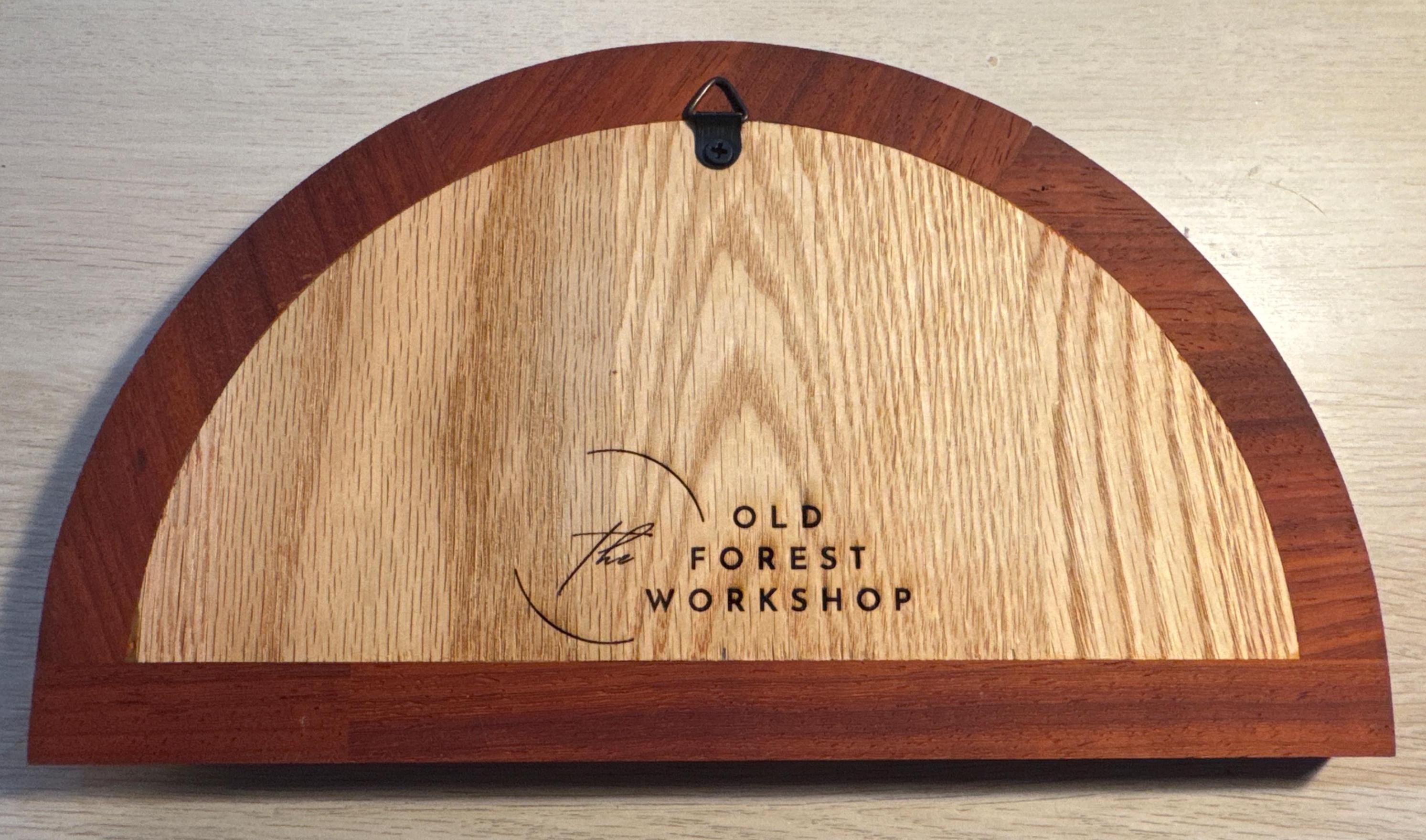Shema Prayer Wall Art | Padauk Inlay in Oak | Jewish Home Decor __etsy:6905439344
