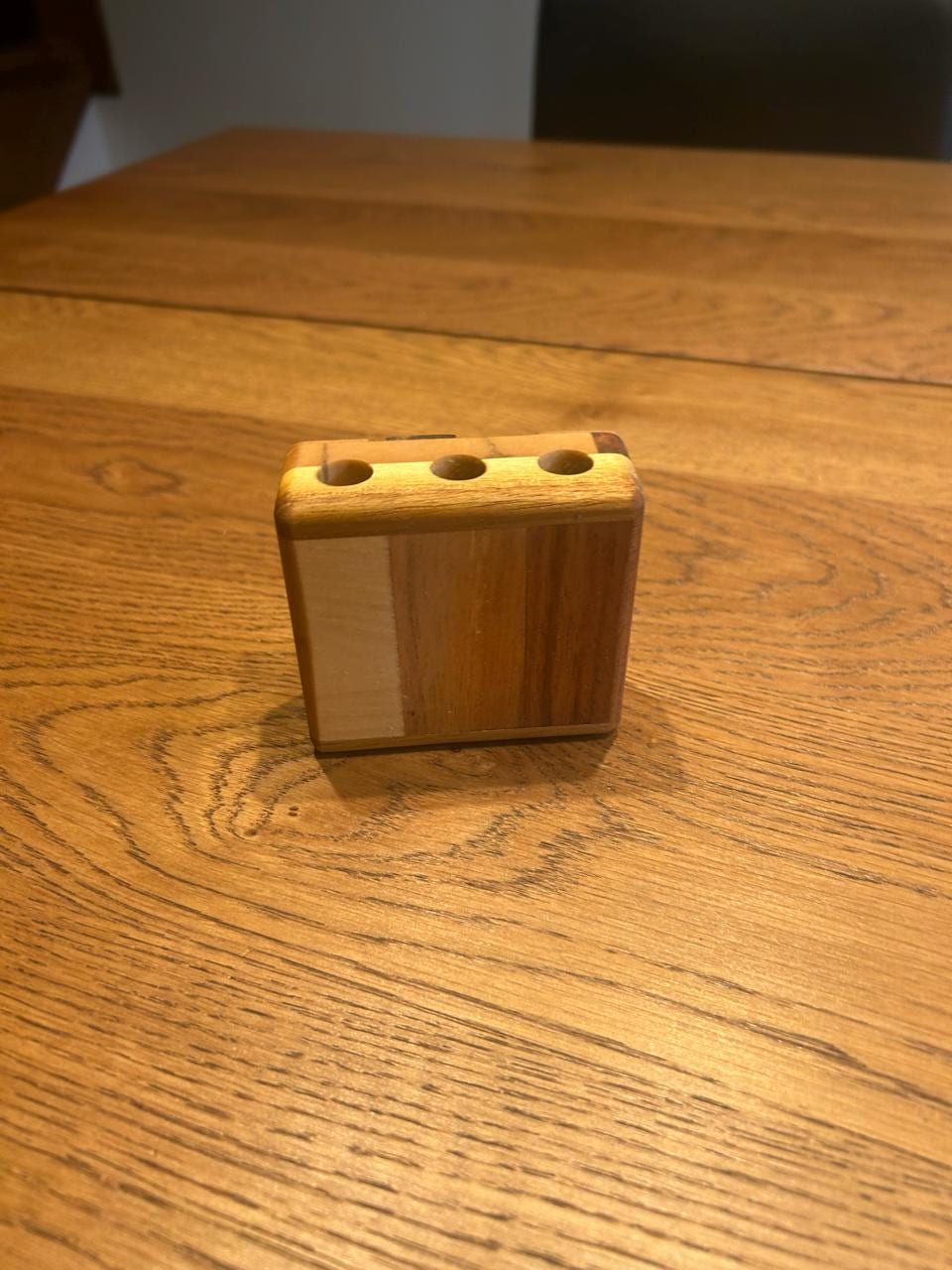 Upcycled Wood Pencil Holder – Minimalist Desk Accessory __etsy:7278754573
