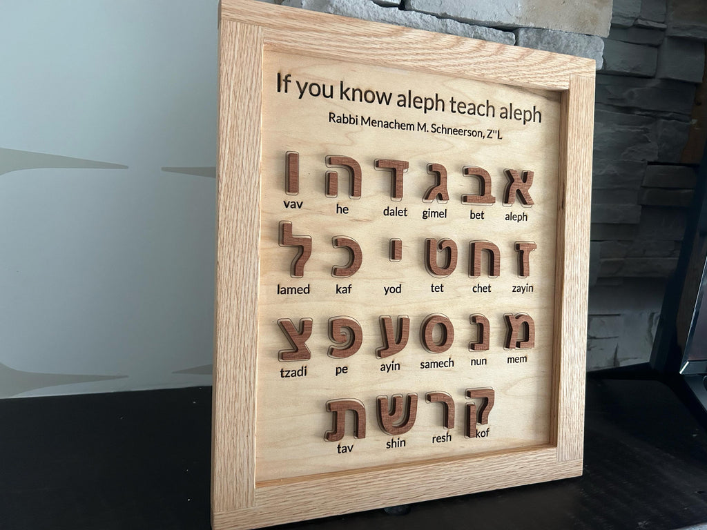 Wooden Aleph Bet Sign – Hebrew Alphabet Wall Decor __etsy:7882989921