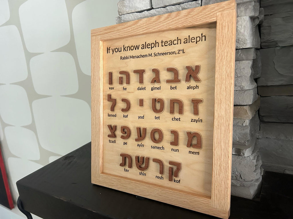 Wooden Aleph Bet Sign – Hebrew Alphabet Wall Decor __etsy:7882989519