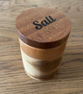 Wooden Cylindrical Salt Holder – Minimalist Kitchen Storage __etsy:7842056114