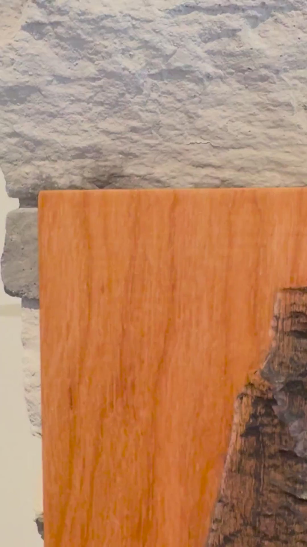 3D Carved Cherry Wood Map of Israel: Judaica Home Decor