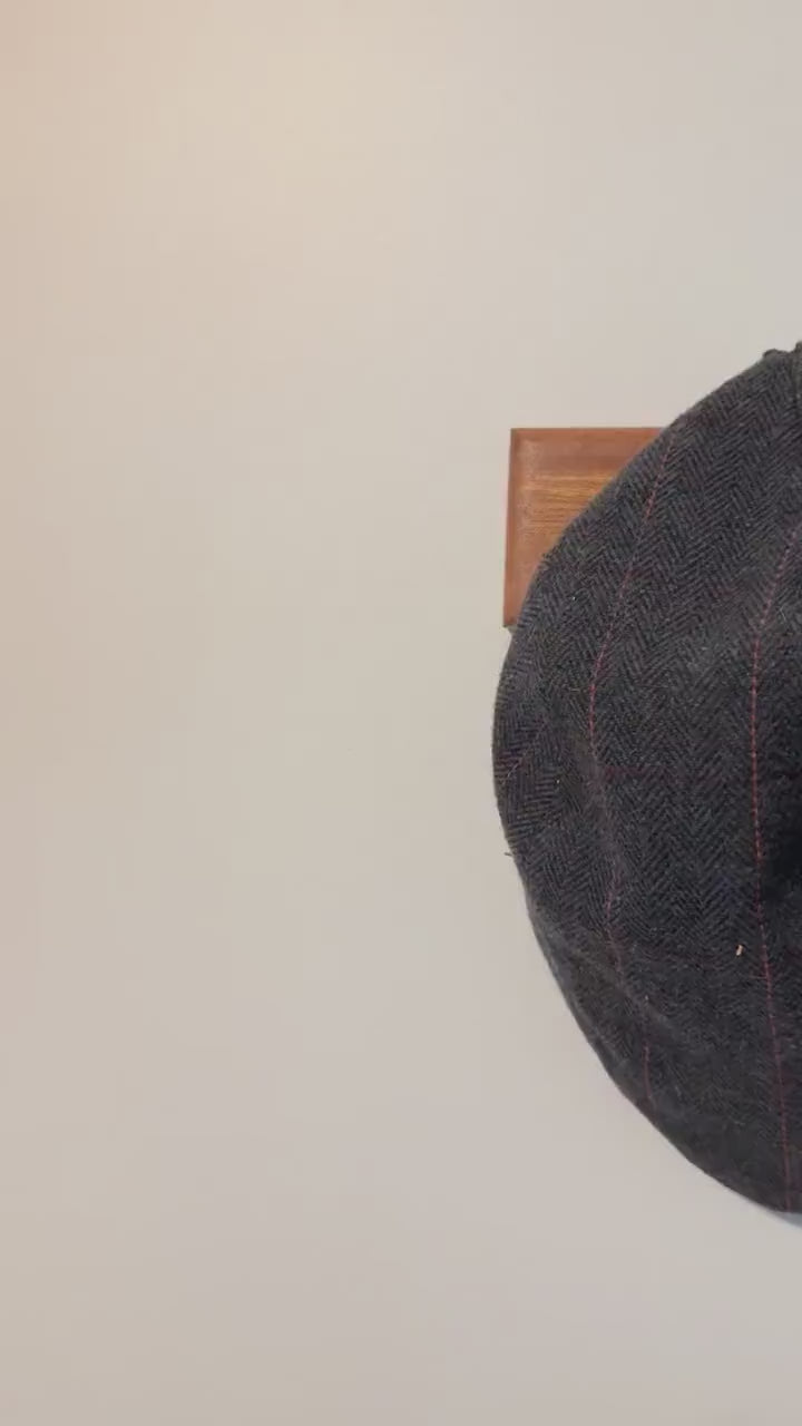 Wood Hat Rack | Padauk & Maple Coat Hanger | Wall Mounted Organizer